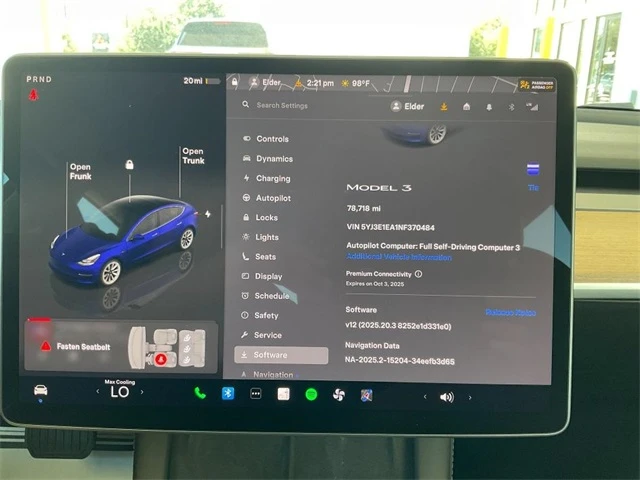 Used 2022 Tesla Model 3 Base with VIN 5YJ3E1EA1NF370484 for sale in Killeen, TX