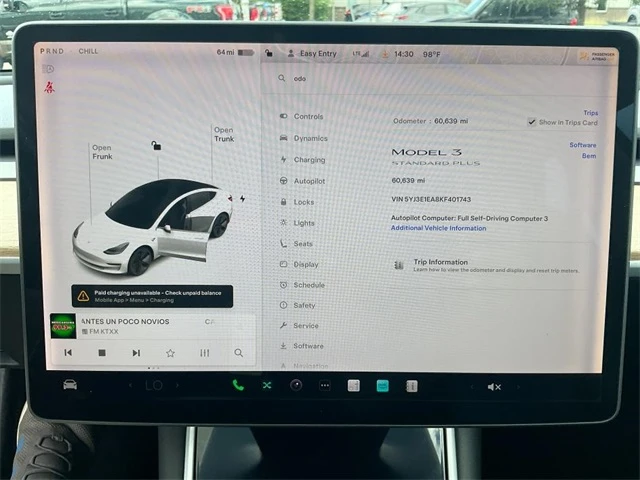 Used 2019 Tesla Model 3 Base with VIN 5YJ3E1EA8KF401743 for sale in Cedar Park, TX