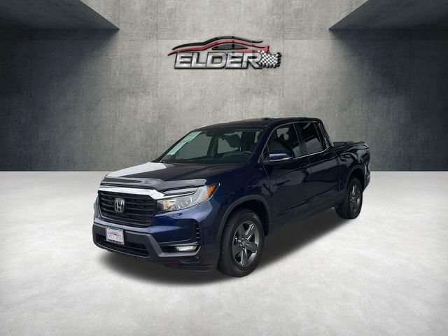 Blue 2022 Honda Ridgeline RTL AWD Pickup Truck All-Wheel Drive Automatic